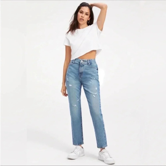 Good American Good Classic Distressed
Straight Leg High Rise Jeans Size 4/27
NEW - Picture 11 of 11
